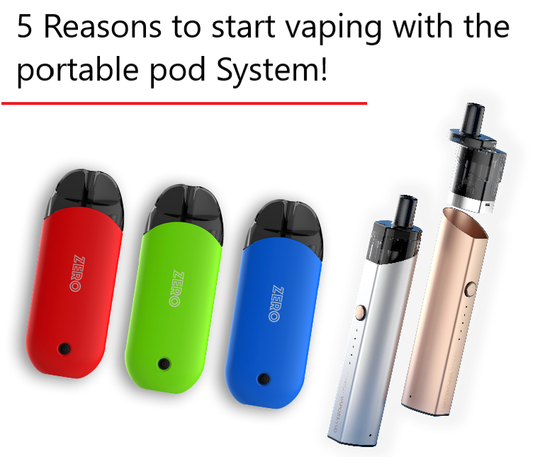 5 Reasons to start vaping with the portable pod System