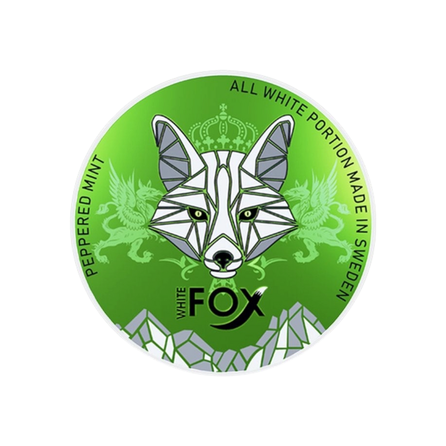 Snus White Fox nicotine pouches, Peppered Mint — Vapor Space UAE