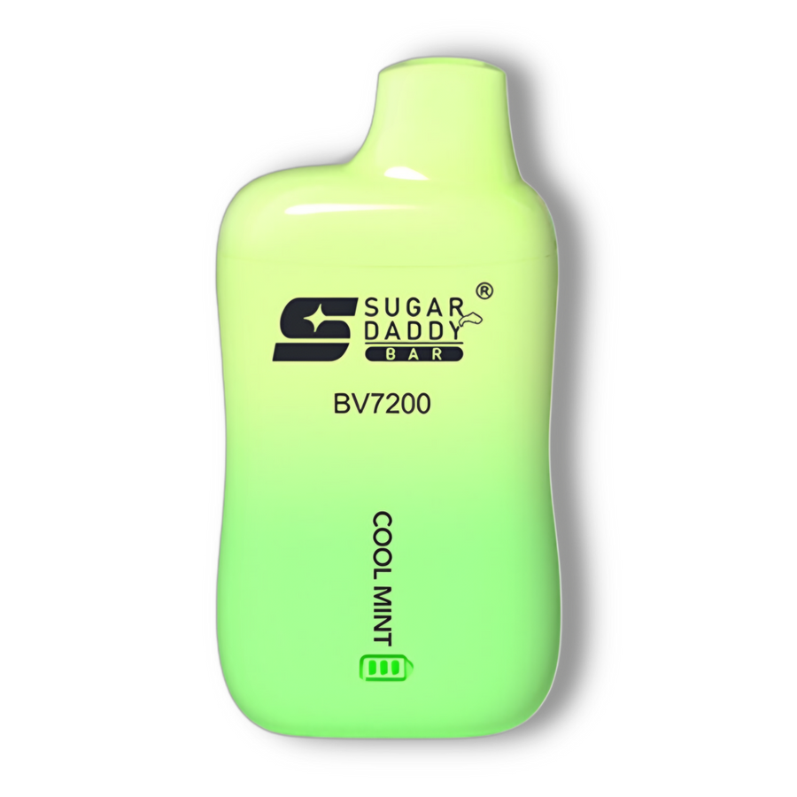 Sugar Daddy Bar BV7200 disposable vape, Cool Mint flavour — Vapor Space UAE