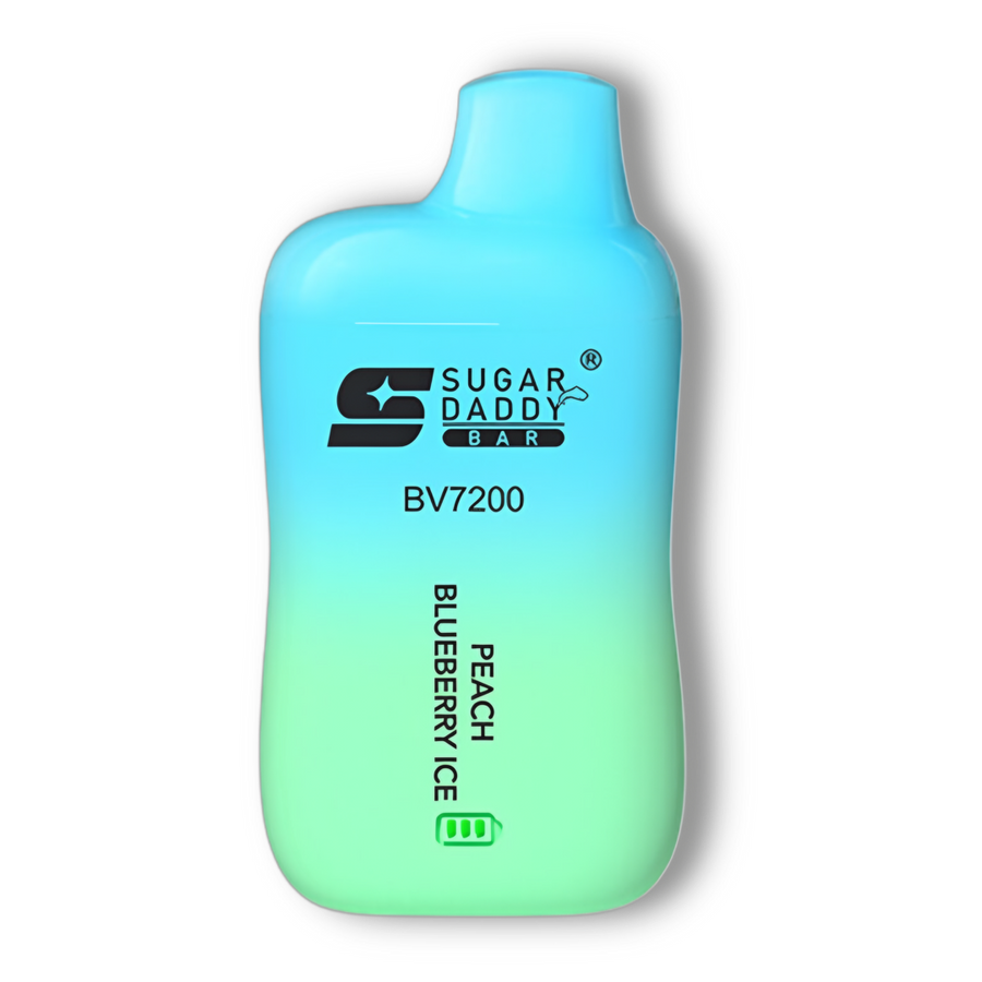 Sugar Daddy Bar BV7200 disposable vape, Peach Blueberry Ice flavour — Vapor Space UAE