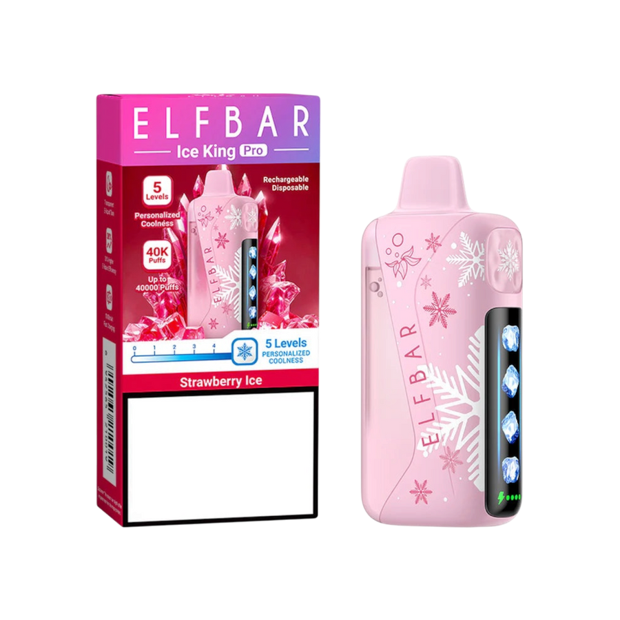 ELFBAR Ice King Pro 40K disposable vape, Strawberry Ice flavour — Vapor Space UAE