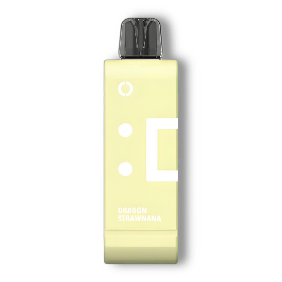 ELFBAR EW9000 replacement pod, Dragon Strawnana flavour in pale yellow — Vapor Space UAE
