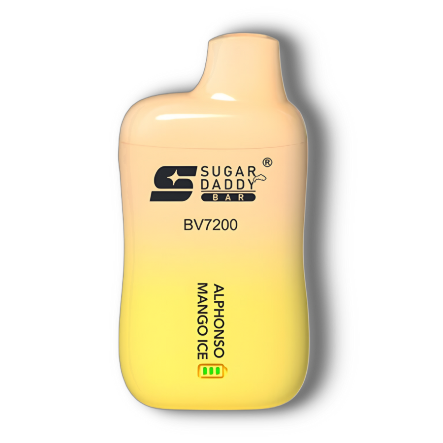 Sugar Daddy Bar BV7200 disposable vape, Alphonso Mango Ice flavour — Vapor Space UAE