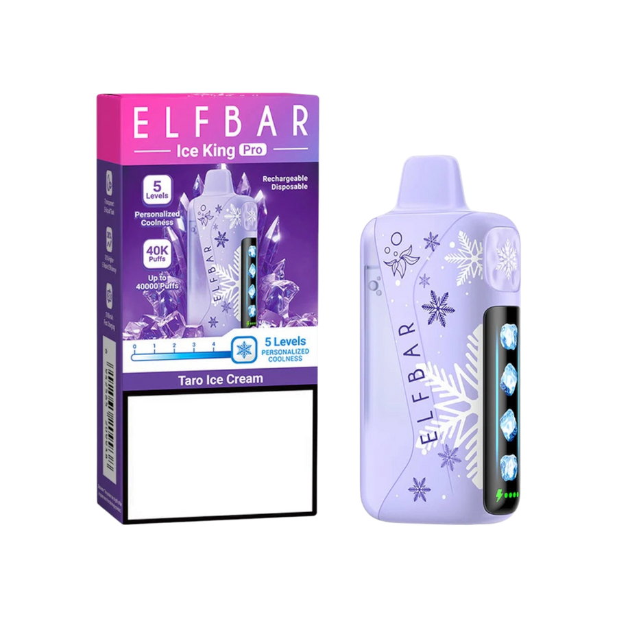 ELFBAR Ice King Pro 40K disposable vape, Taro Ice Cream flavour — Vapor Space UAE