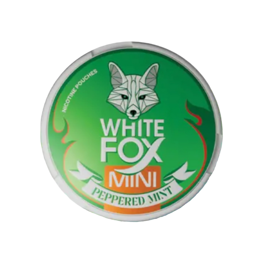 Snus White Fox nicotine pouches, Peppered Mint Mini — Vapor Space UAE