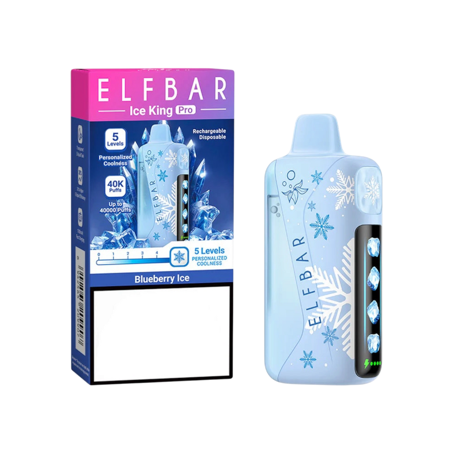 ELFBAR Ice King Pro 40K disposable vape, Blueberry Ice flavour — Vapor Space UAE