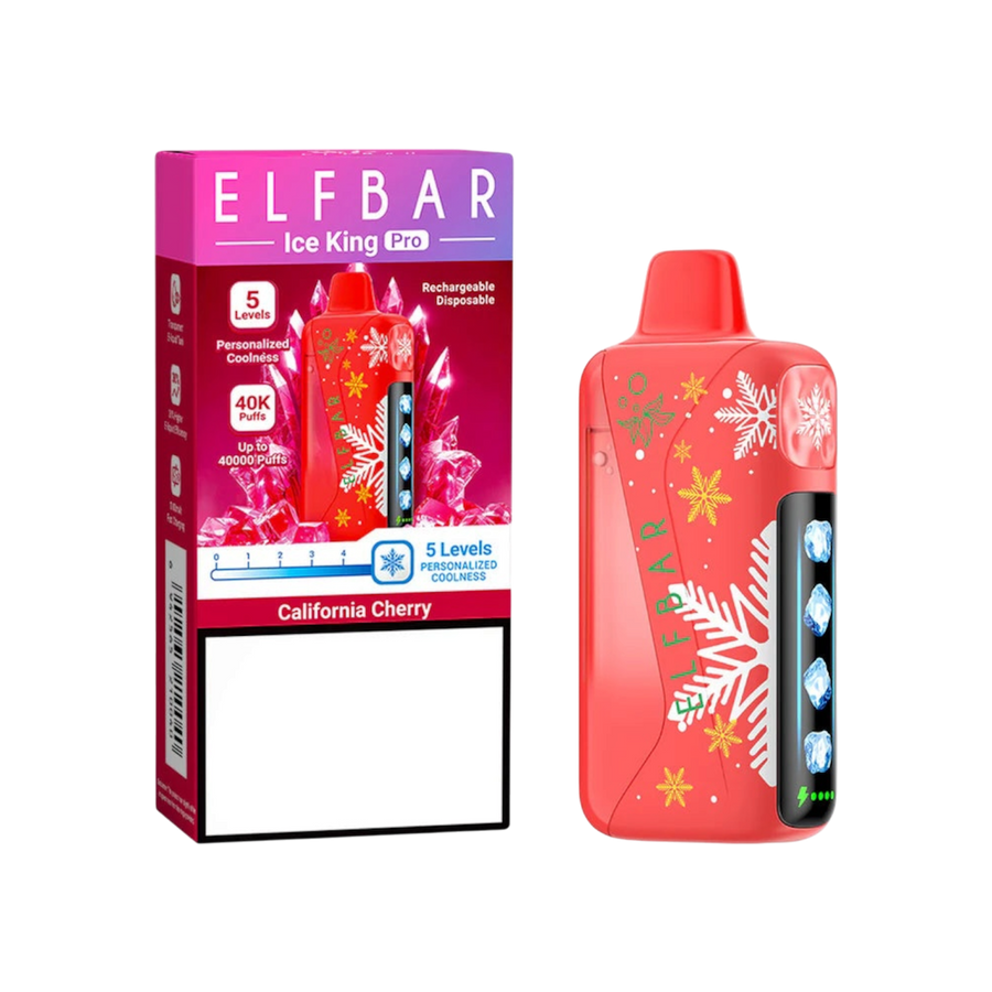 ELFBAR Ice King Pro 40K disposable vape, California Cherry flavour — Vapor Space UAE