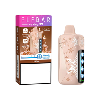 ELFBAR Ice King Pro 40K disposable vape, Coffee flavour — Vapor Space UAE