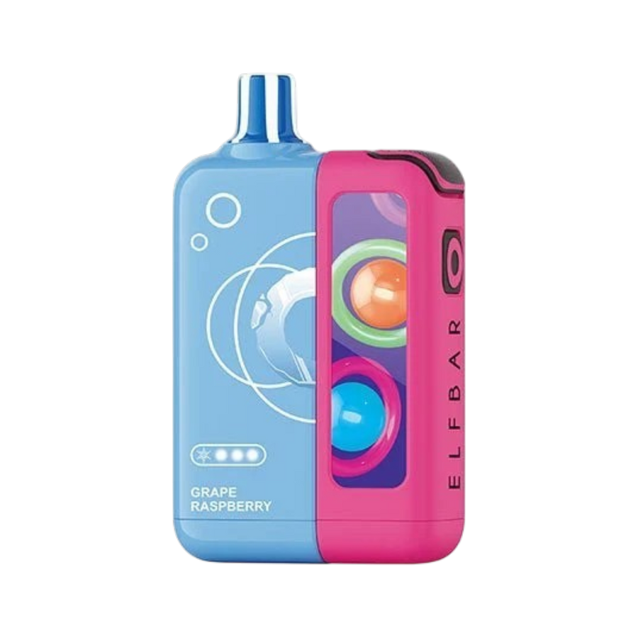 ELFBAR Joinone Ice Kit disposable vape, Grape Raspberry, 50mg