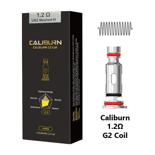 UWELL Caliburn G2 Coils (4-Pack), 1.2 ohm — Vapor Space UAE